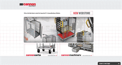Desktop Screenshot of cannonequipment.com