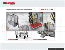 Tablet Screenshot of cannonequipment.com